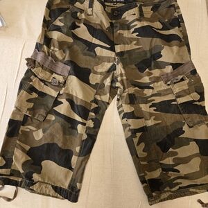 Xray Jeans Mens Cargo Shorts Size 38 Camouflage Camo